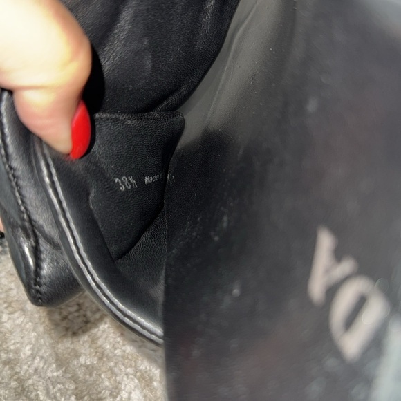 Prada Black Slide Sandals size 38.5 - Picture 6 of 6